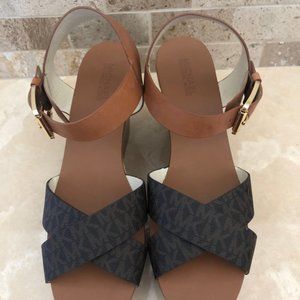 Michael Kors Wedge Strapped Sandal size 9.5